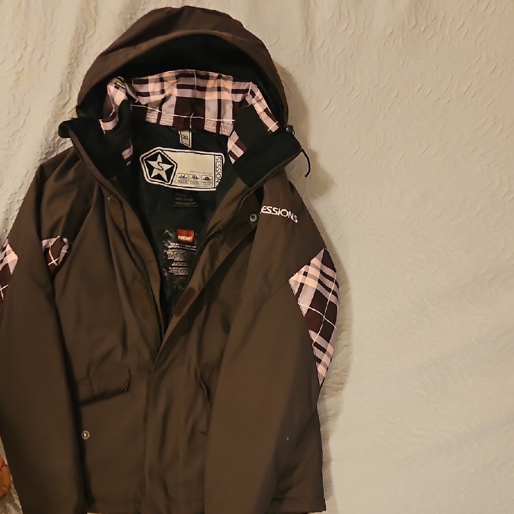 Ad Terrain Series Jacket with Brown  And Pink Accents